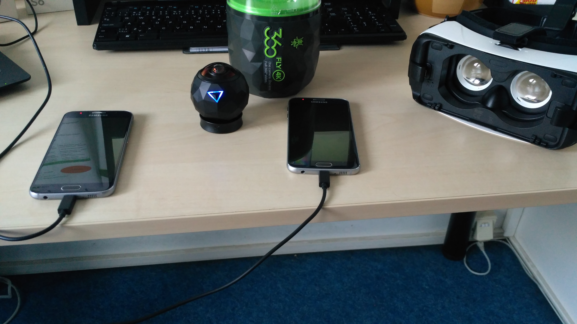S7, Samsung Gear, 360fly 4k